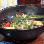 Yamanoya - 水茄子とトマトのサラダ