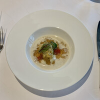 ラ・メール ザ クラシック - 海の幸 伊勢海老のコンソメジュレと鮑のクリームを添えて