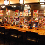 Robou Shun - 店内のカウンター
