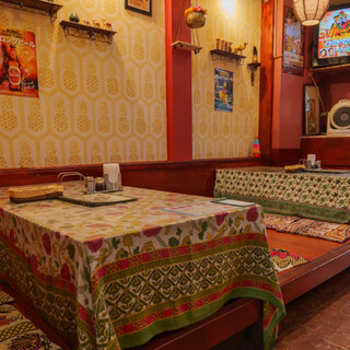 A restaurant with a special touch of India ◆ Can be reserved for small to 20 people