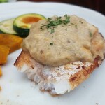 キッチン ブルー グローブ - 残りのポワレの断面