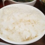 キッチン ブルー グローブ - ご飯大盛りのアップ