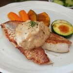 キッチン ブルー グローブ - 反対側から、V字になってます