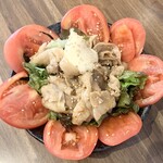 睦橋酒場 森のカレー - 秘伝のタレの肉サラダ