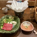 はたごの心 橋本屋 - 山形牛しゃぶしゃぶ、塩ポン酢