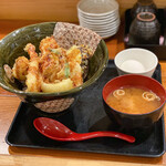 Misono Tendon Shimono Ishiki - 尾張前 地物天丼 御飯少な目☆