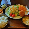 mama's kichen - ミックスフライ(コロッケ、メンチカツ、白身フライ)定食　¥800