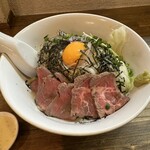 麺屋 承太郎 - 【2023.9.26(火)】月見アリアータまぜそば（並盛・250g）980円→500円（ラーポン）