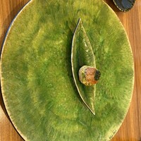 シマラボ ビス - アミューズ。シューの中に笑顔が、うまい