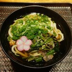 驛麺家 - 山菜うどん (税込)390円 ※拡大 (2023.09.26)