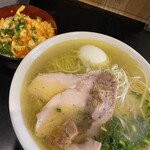 鶏そば 日和 - 料理写真:特製鶏そば　ランチセット