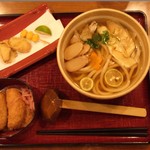 Kineya - 松茸うどん（定食）