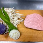 Teppanyaki Kaika - 季節の野菜とキメ細やかなサシの入ったヒレ肉