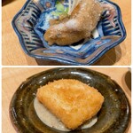 百式 - アラの旨煮揚げ&蟹味噌クリームコロッケ