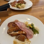 ダイニング　テーブル - グリルチキンベーコン添え