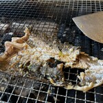 炉ばた ちどり - 動かしてたら皮が破けてしまった。99%食べられる。