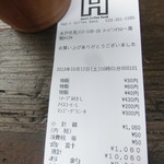 ハビットコーヒーバンク - 2013年10月。本日のお買い上げ～（チョイスするドリンクによっては割と高価です）