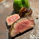 TACUBO - 薪焼きステーキ　　　　　　　　　　　　　　　　　広島 なかやま牛/高田さん　たかピーマン