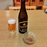 大黒屋 - 瓶ビール、お通し（ところてん）で一杯やっちゃいましょう　