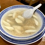 香港麺 新記 - マコモ茸と貝柱