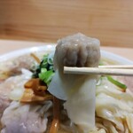 桜上水 船越 - 塩ワンタンメン （1200円）＋大盛（100円）