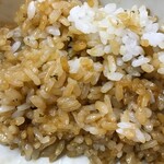 割烹蒲焼 わかな - やきとり丼 最後の方はタレ浸み浸みご飯出現