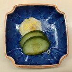 割烹蒲焼 わかな - お新香アップ