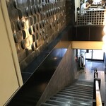 割烹蒲焼 わかな - 階段 2Fから1F方向