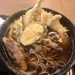 Nihachi Soba Shouan - 「小田原産 あじ天かけそば(温)」(1650円)