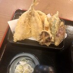 Nihachi Soba Shouan - 「小田原産 あじ天かけそば(温)」(1650円)