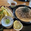 青山亭 - 料理写真:天ぷら付き霧しなざるそば