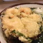 そばの神田 東一屋 - えびに着目する。