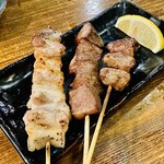 串焼炉端 三代目 巌流 - 豚バラ牛タン丸ハツ