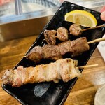 串焼炉端 三代目 巌流 - 豚バラ牛タン丸ハツ