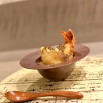 Global French Kitchen Shizuku - 伊勢海老フライ 年越し蕎麦