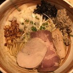 麺屋一燈 - 汁無し鶏白湯そば(醤油)