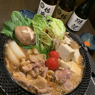 [Free-range chicken Sukiyaki] Special "warishita" is the deciding factor! Excellent richness and flavor