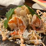 いわ瀬 - 海鮮のポテトサラダ。これはイマイチ