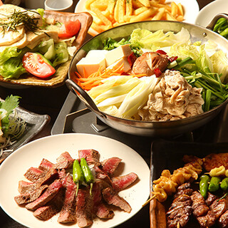 All-you-can-eat and drink to order, from Japanese-style meal to Yakitori (grilled chicken skewers), where you can enjoy freshly prepared food.