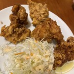 ほうらい - からあげ（シェア）2ケ食べちゃったあとから撮影（汗）