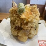 Yamazakura - すだち蕎麦、旬野菜かき揚げ天付き1900円