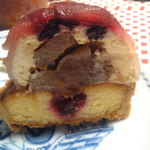 りんごのタルト断面図