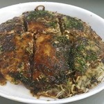 Okonomiyaki Matoba - そば肉玉シングル　500円　（持ち帰りは容器代＋30円）