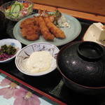 味処 大丸 - フライ定食 850円