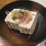 味処 大丸 - 福田さんのぷりん豆腐 350円、この豆腐が美味しいの！(福田さんは同じく芦屋町の豆腐店です)