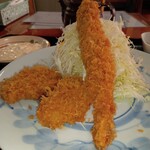 とんかつ 新和 - カキフライ定食