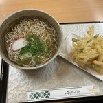 Kicchin Ibuki - 230921木　滋賀　キッチン伊吹　かき揚げ蕎麦880円