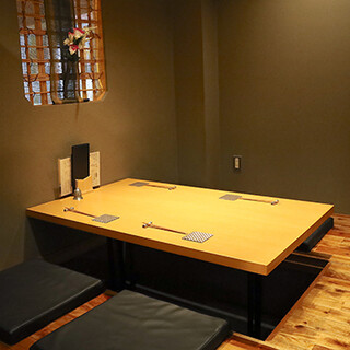 完全個室完備。高級感溢れる和空間で優雅なひと時を