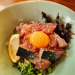 麺屋CHIKUWA - 【限定】ゴマ鯖のたれ漬け麺