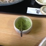 そば処弁慶 - 抹茶塩で食べるとまた格別だ